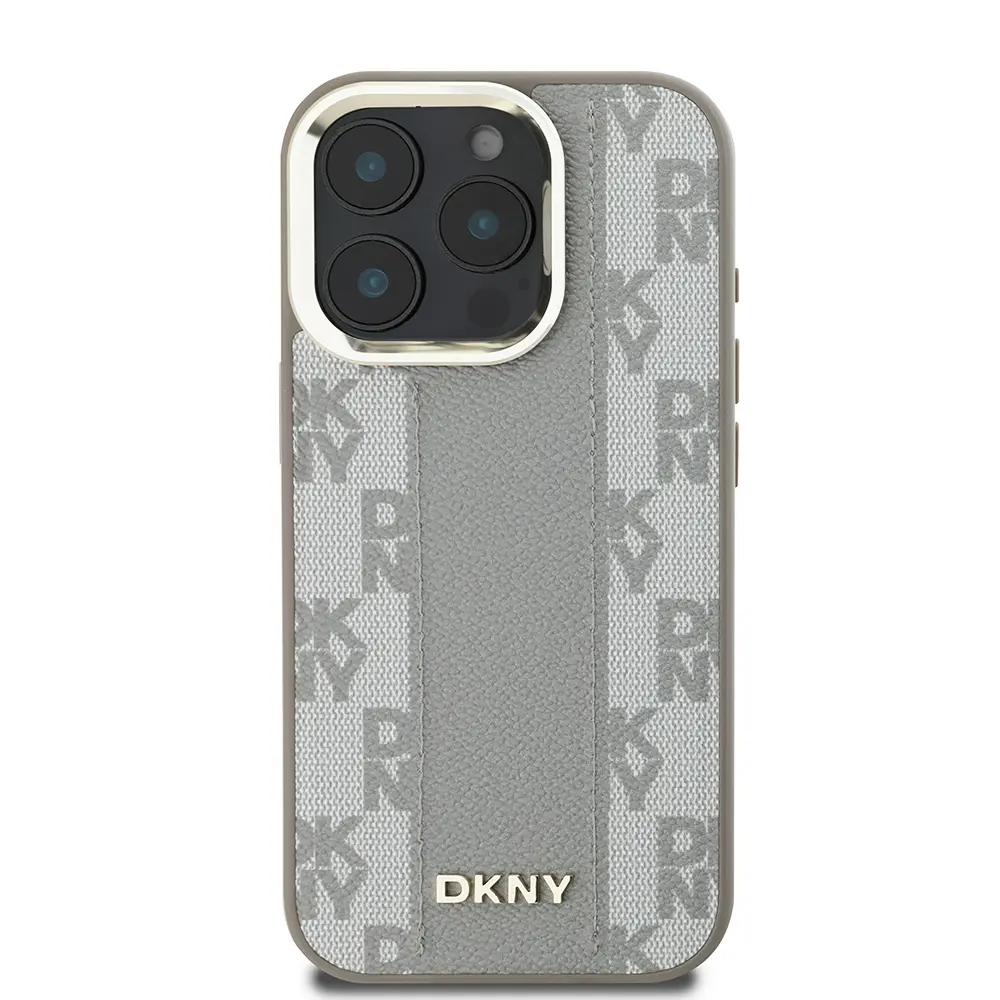 iPhone 16 Pro MagSafe Uyumlu 3D Checkered Desenli Kılıf - DKNY