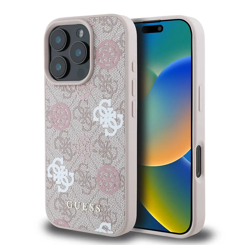 iPhone 16 Pro MagSafe Uyumlu 4G Desenli Kılıf - Guess Peony