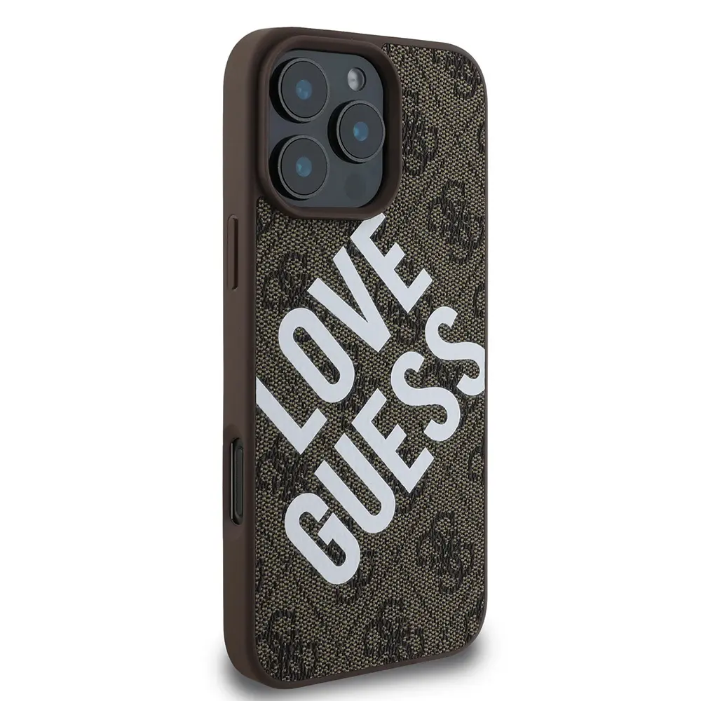 iPhone 16 Pro Kılıf, Kabartmalı Guess Logolu - Guess Big Love