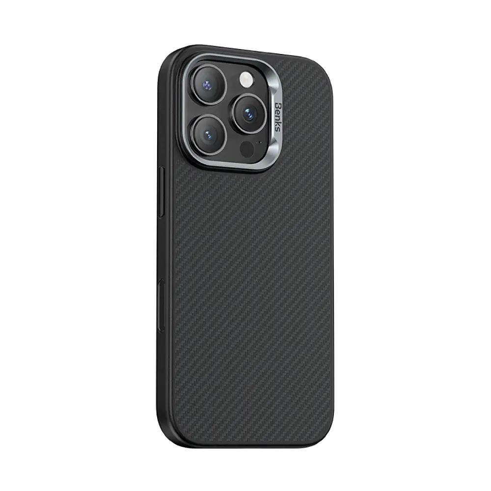 iPhone 16 Pro MagSafe Uyumlu Kevlar Kılıf - Benks Hybrid ArmorPro 600D