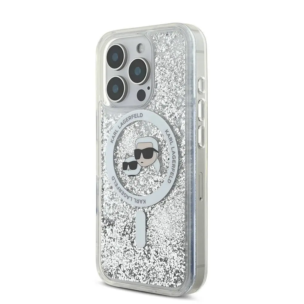 iPhone 16 Pro MagSafe Uyumlu Şeffaf Kılıf - Karl Lagerfeld KC Heads
