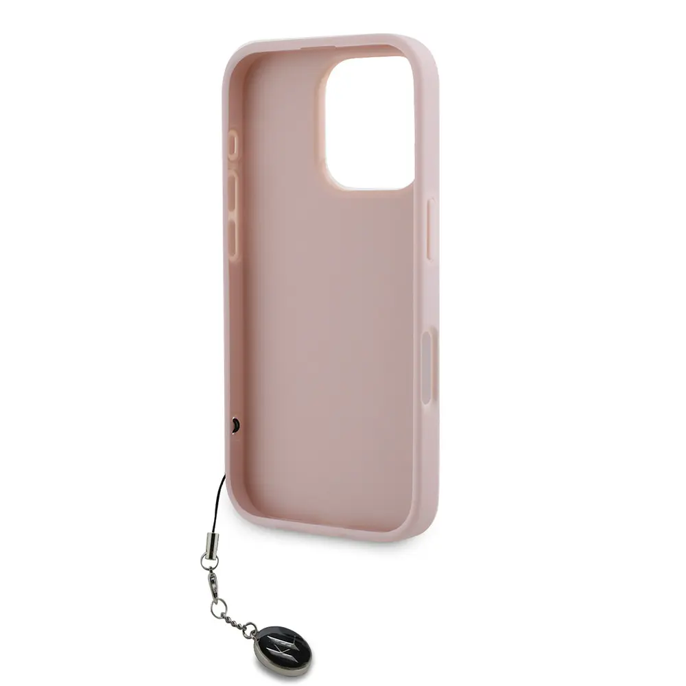 iPhone 16 Pro Taşlı Saffiano Kılıf - Karl Lagerfeld KL Yazılı