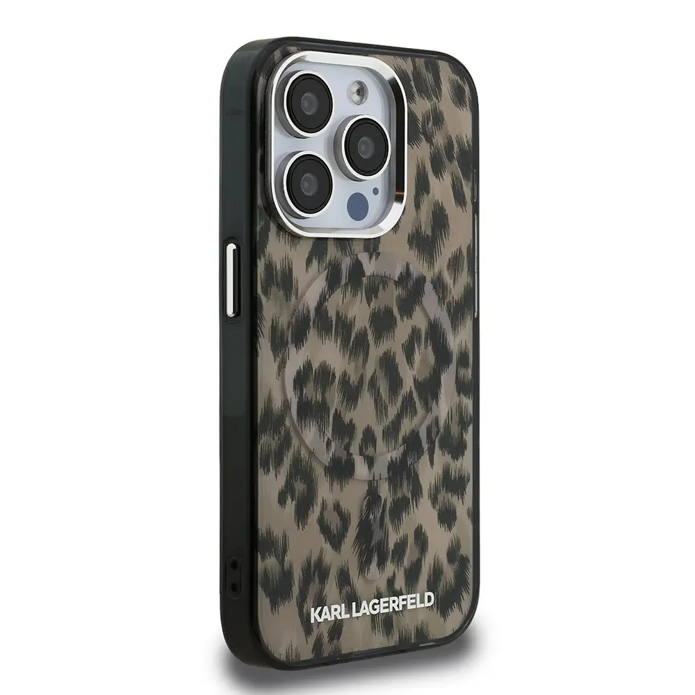 iPhone 16 Pro Lisanslı Leopar Baskılı Kılıf - Karl Lagerfeld
