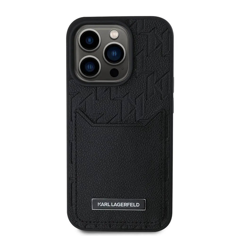 iPhone 16 Pro Kartlıklı Monogram Kılıf - Karl Lagerfeld