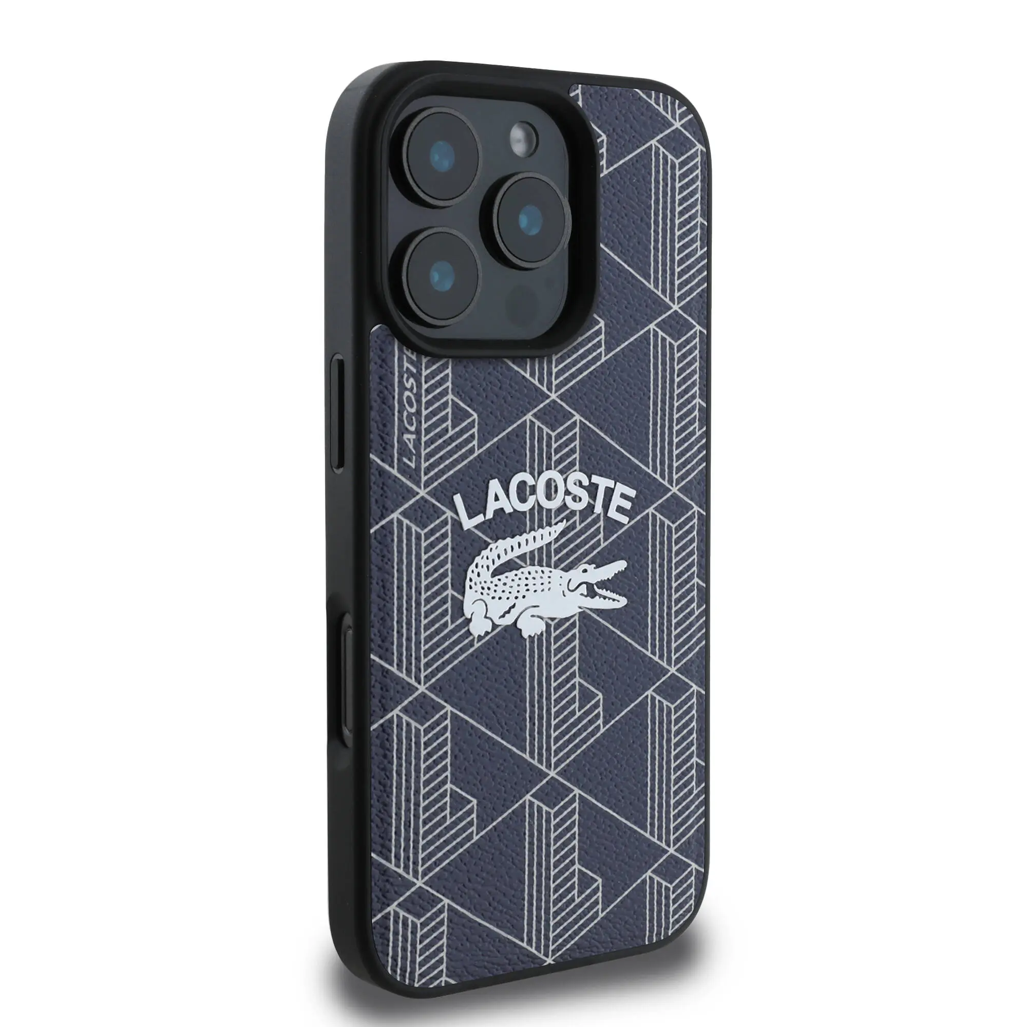 iPhone 16 Pro MagSafe Uyumlu Kılıf - Lacoste Mono Vintage Logo