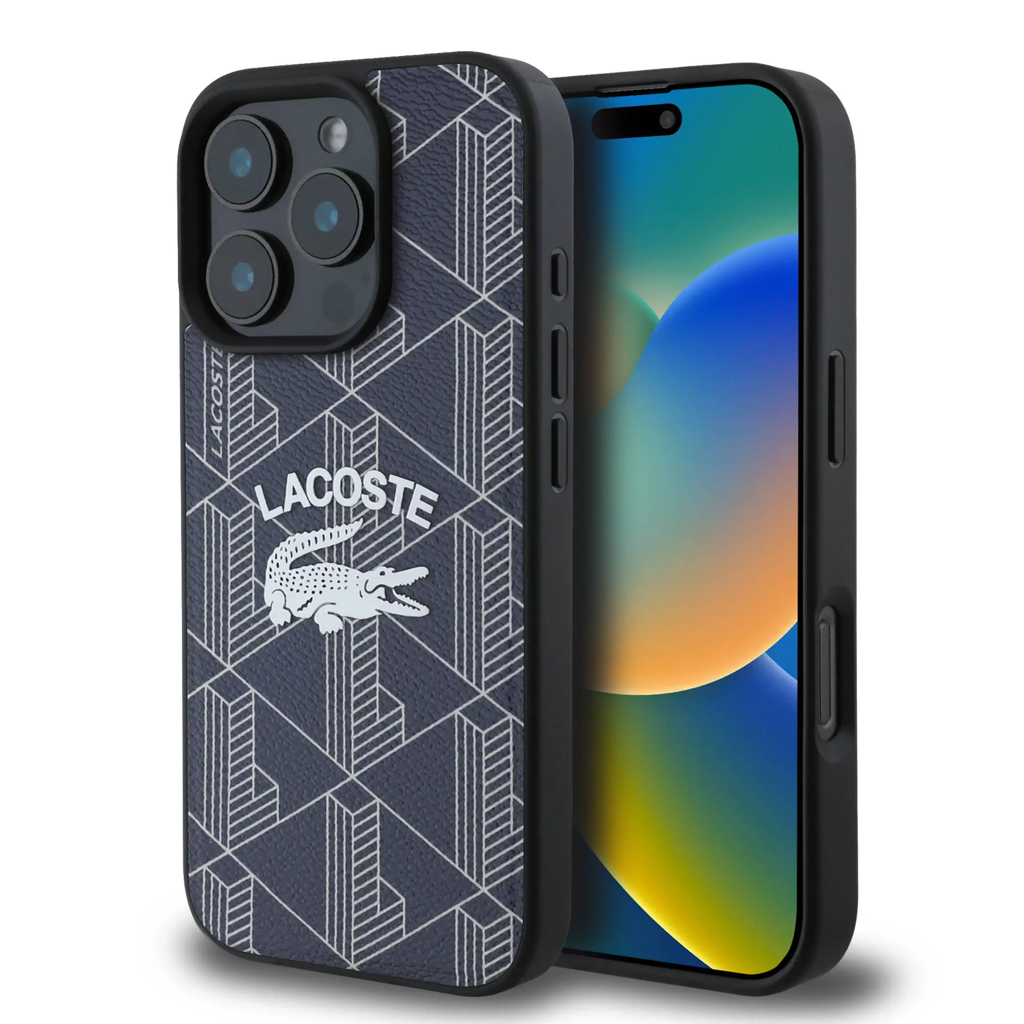 iPhone 16 Pro MagSafe Uyumlu Kılıf - Lacoste Mono Vintage Logo