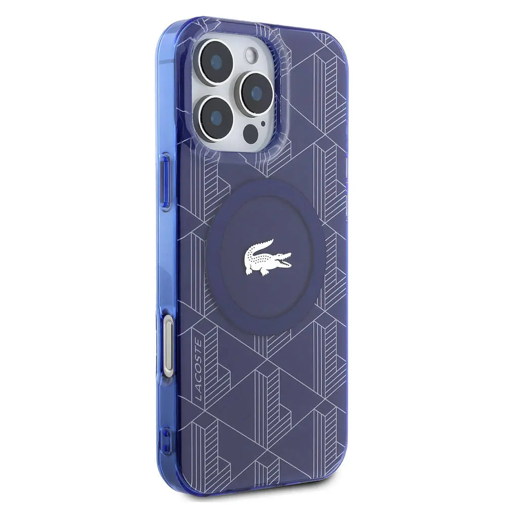 iPhone 16 Pro MagSafe Uyumlu IML Baskılı Kılıf - Lacoste Monogram