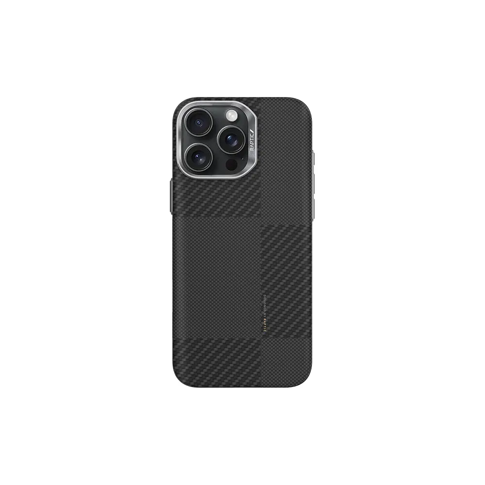 iPhone 16 Pro MagSafe Uyumlu Aramid Fiber Kılıf - Raptic Croxx Mondrian