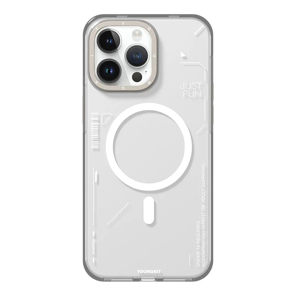 iPhone 16 Pro MagSafe Uyumlu Çıkarılabilir Arka Yüzeyli Kılıf - Youngkit Mecha