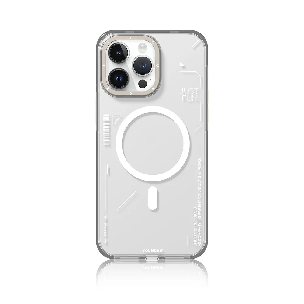 iPhone 16 Pro MagSafe Uyumlu Çıkarılabilir Arka Yüzeyli Kılıf - Youngkit Mecha