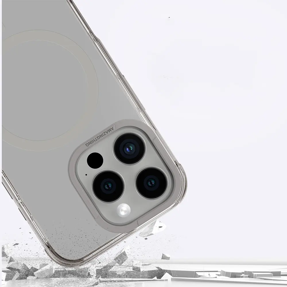 iPhone 16 Pro MagSafe Uyumlu Şeffaf Kılıf - Amazingthing Omni