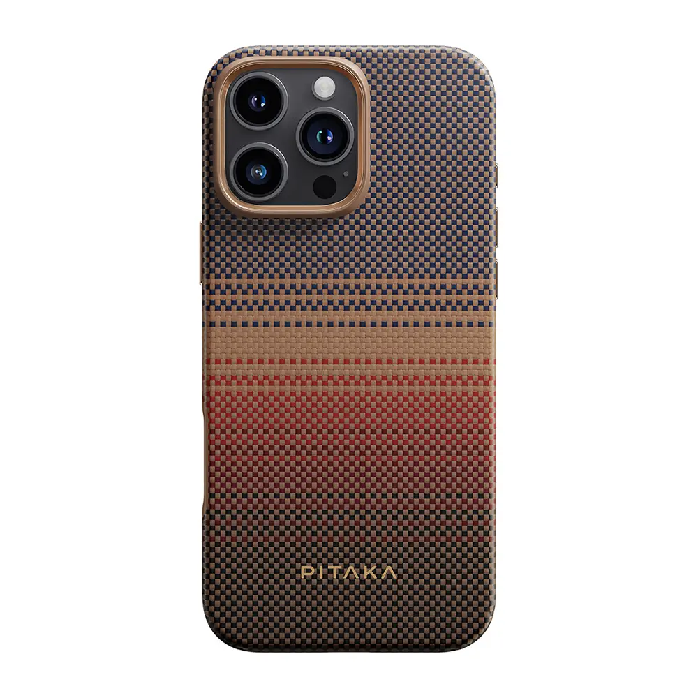 iPhone 16 Pro MagSafe Uyumlu Aramid Fiber Kılıf - Pitaka Sunset