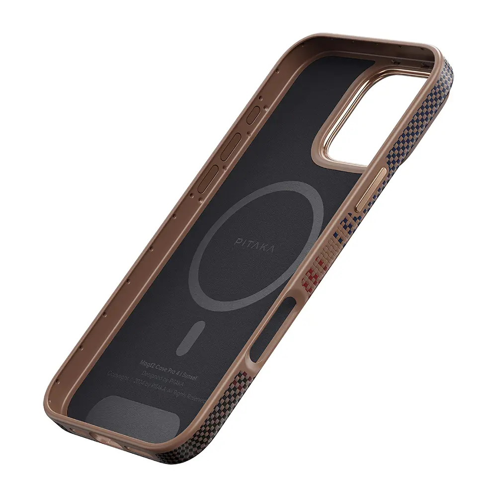 iPhone 16 Pro MagSafe Uyumlu Aramid Fiber Kılıf - Pitaka Sunset
