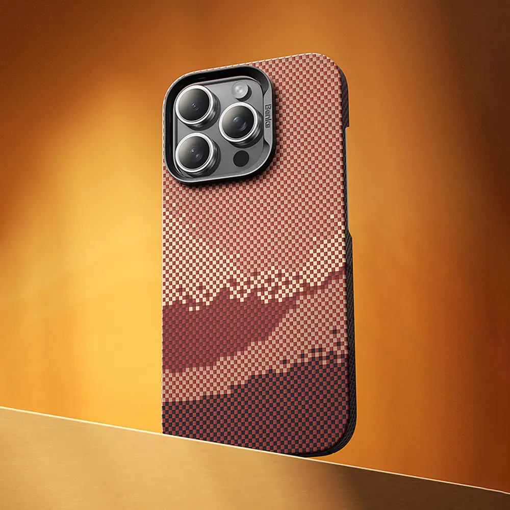 iPhone 16 Pro MagSafe Uyumlu Kevlar Kılıf - Benks GoldenTide ArmorAir