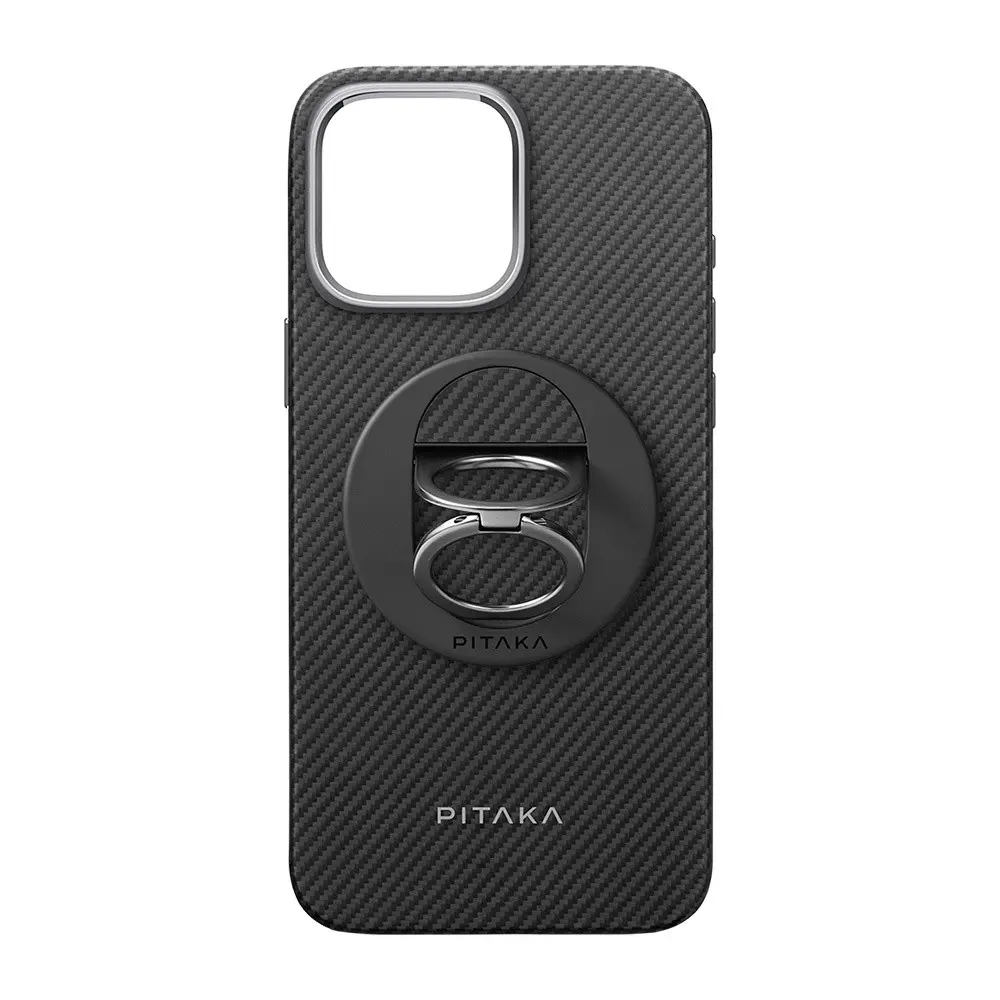 iPhone 16 Pro MagSafe Uyumlu Aramid Fiber Kılıf - Pitaka Military Grade Classic