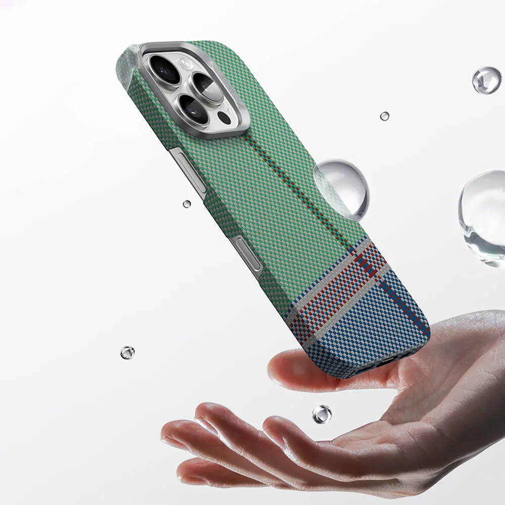 iPhone 16 Pro MagSafe Uyumlu Kevlar Kılıf - Benks ArmorAir Passion Green