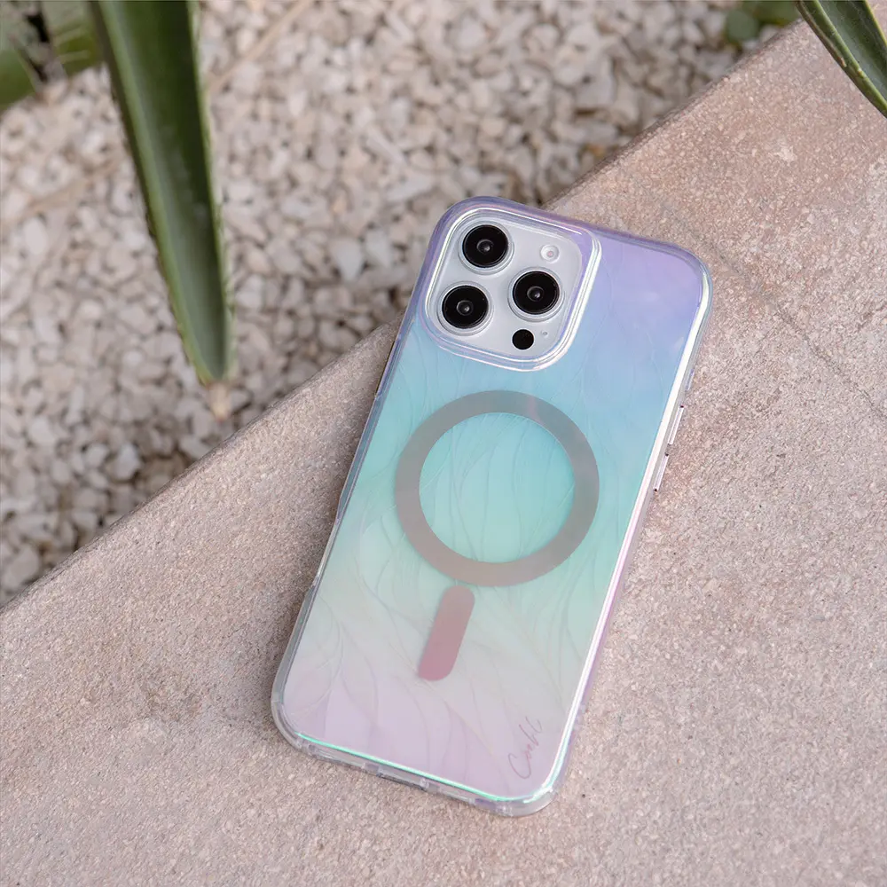 iPhone 16 Pro MagSafe Uyumlu Holografik Şeffaf Kılıf - Coehl Willow