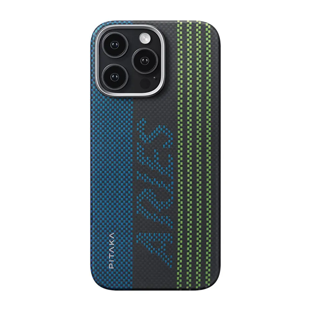 iPhone 16 Pro MagSafe Uyumlu Aramid Fiber Kılıf - Pitaka Tactile Woven Aries