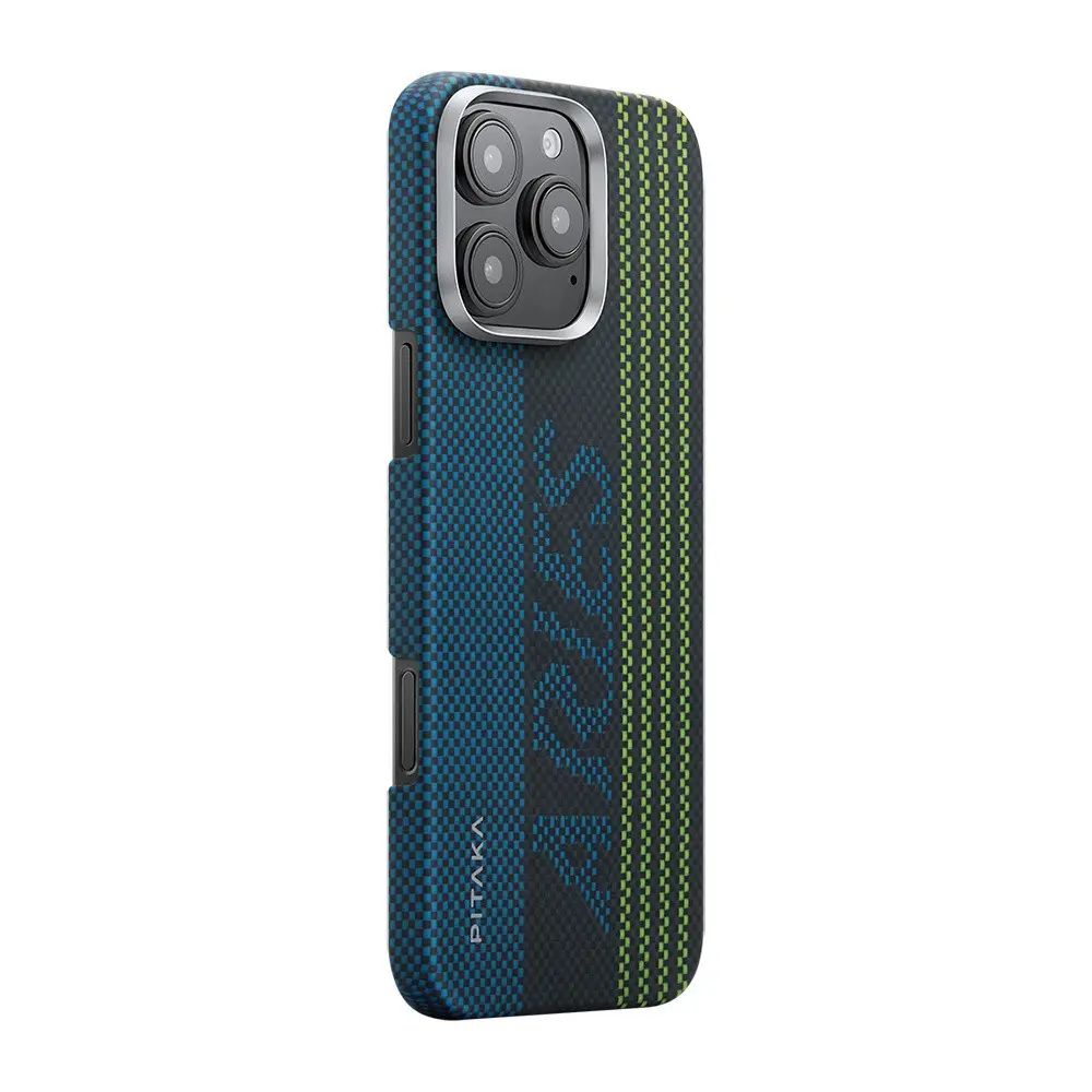 iPhone 16 Pro MagSafe Uyumlu Aramid Fiber Kılıf - Pitaka Tactile Woven Aries