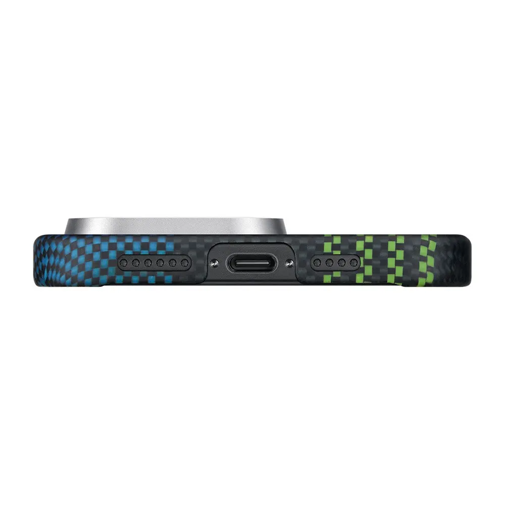 iPhone 16 Pro MagSafe Uyumlu Aramid Fiber Kılıf - Pitaka Tactile Woven Aries