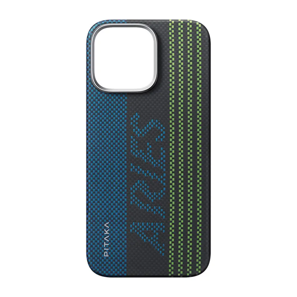 iPhone 16 Pro MagSafe Uyumlu Aramid Fiber Kılıf - Pitaka Tactile Woven Aries
