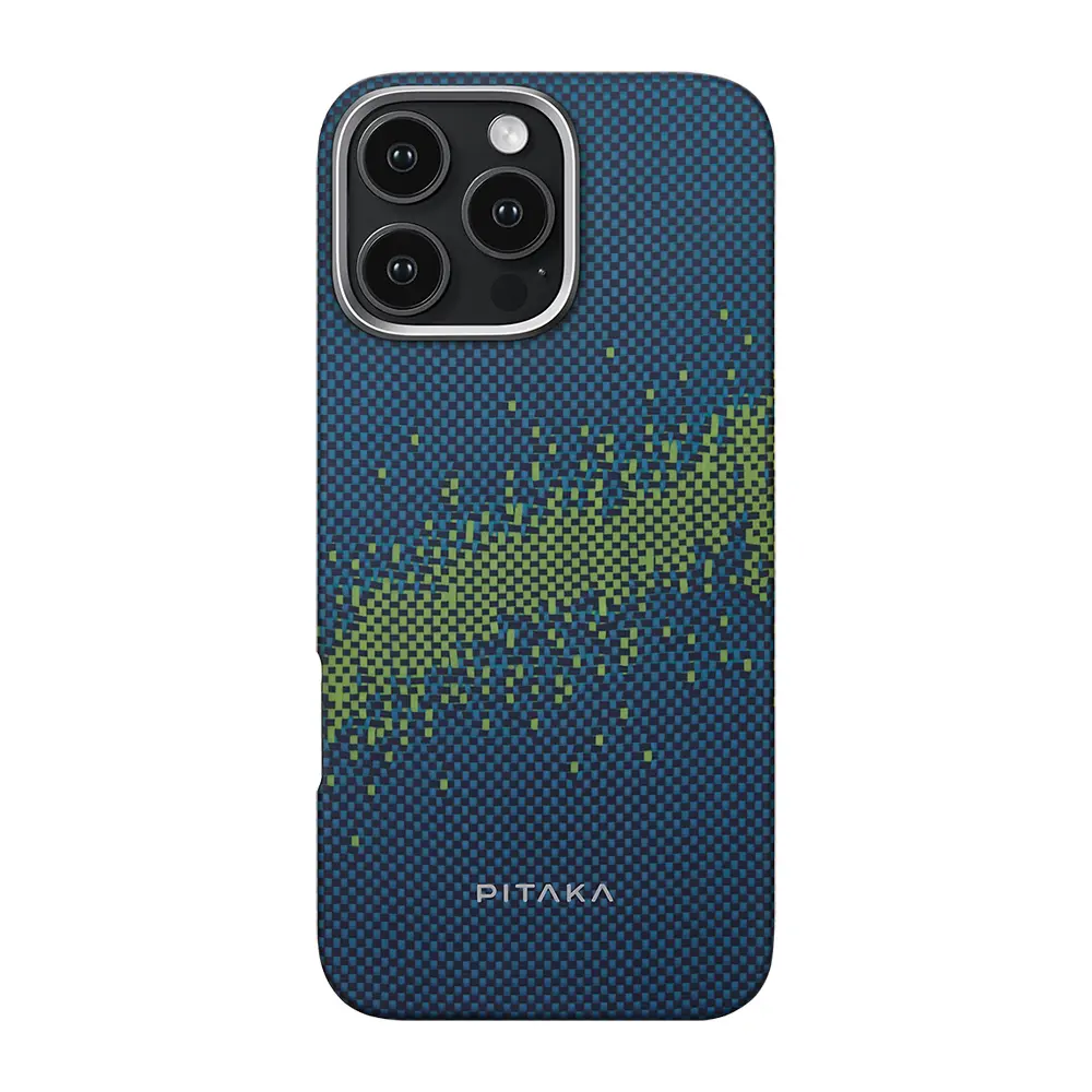iPhone 16 Pro MagSafe Uyumlu Aramid Fiber Kılıf - Pitaka Tactile Woven Starpeak