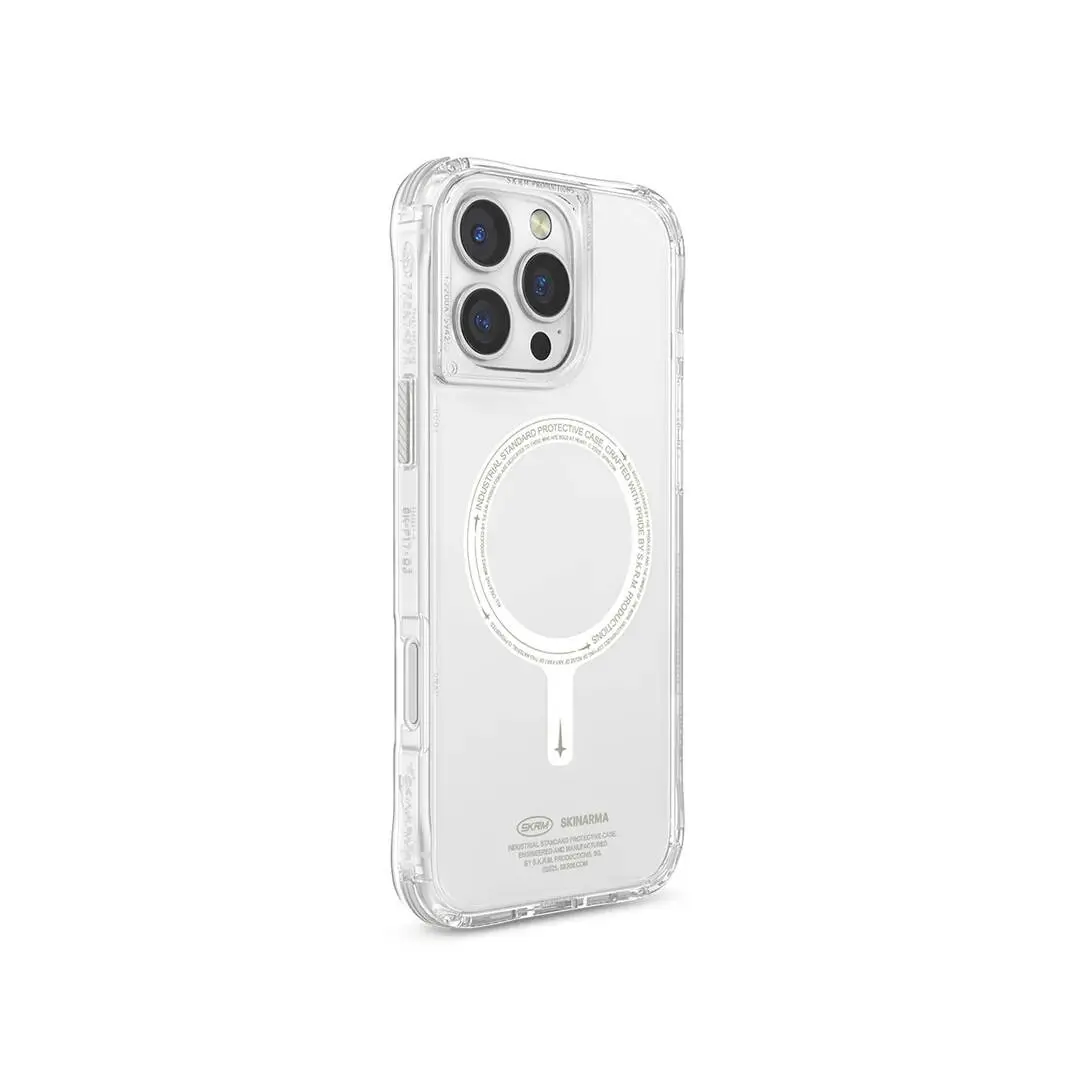 iPhone 16 Pro MagSafe Uyumlu Şeffaf Kılıf - Skinarma Saido Nightglow