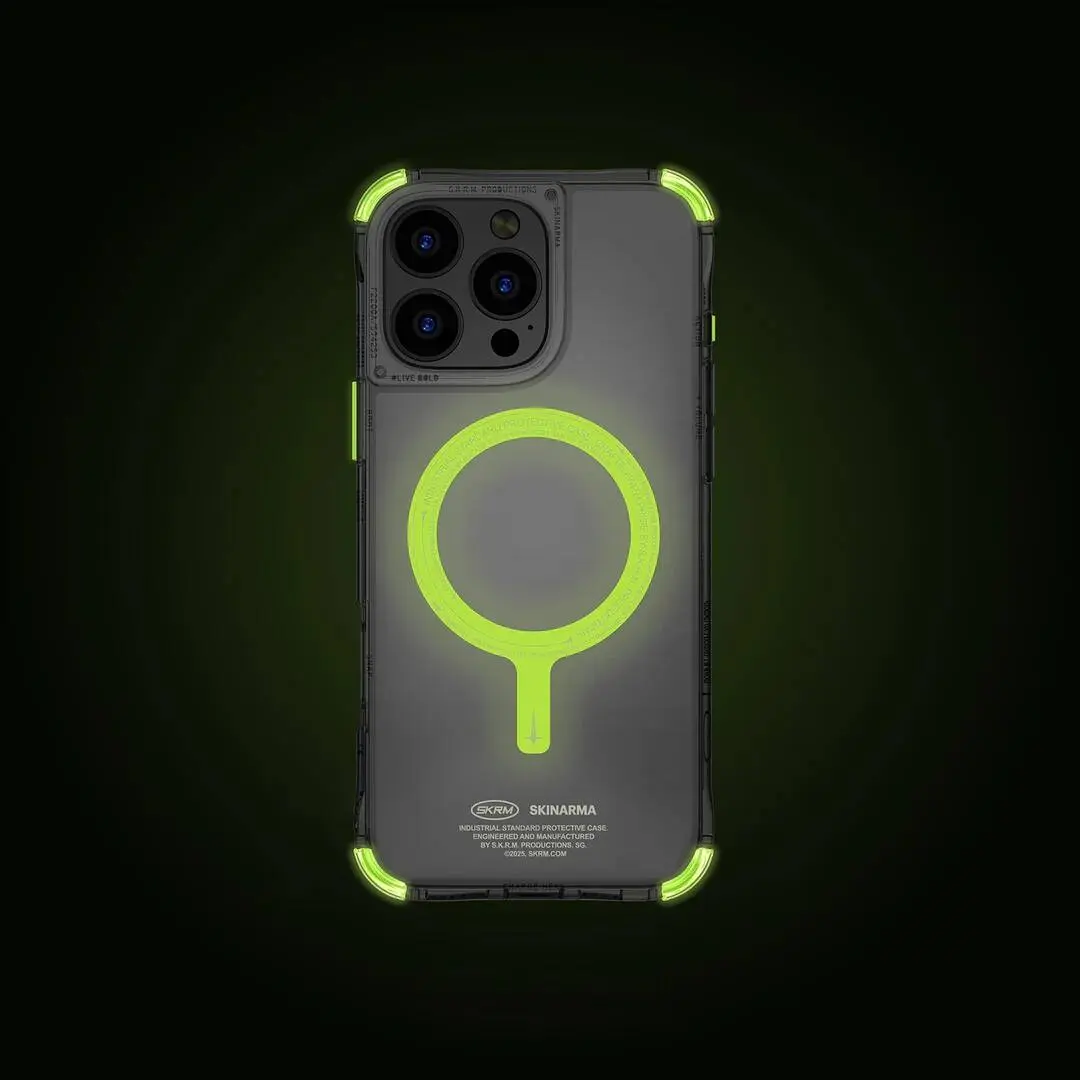 iPhone 16 Pro MagSafe Uyumlu Şeffaf Kılıf - Skinarma Saido Nightglow