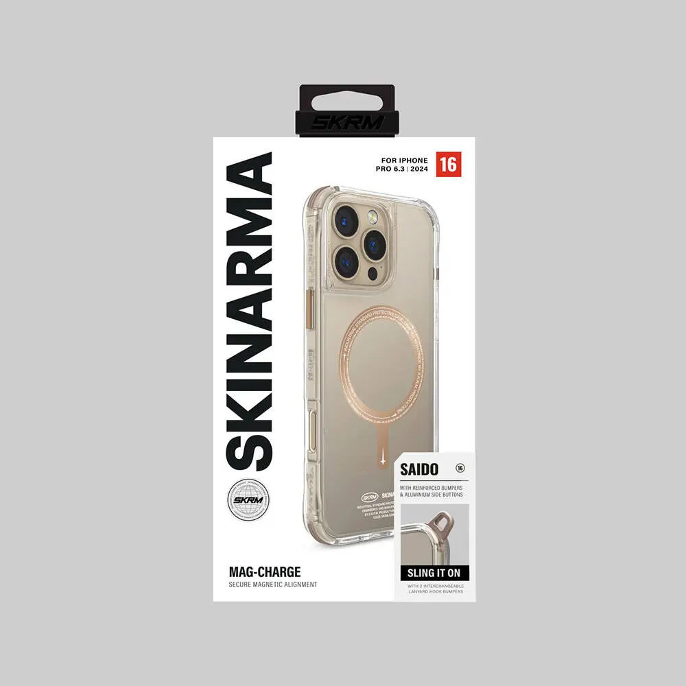 iPhone 16 Pro MagSafe Uyumlu Şeffaf Kılıf - Skinarma Saido Prime