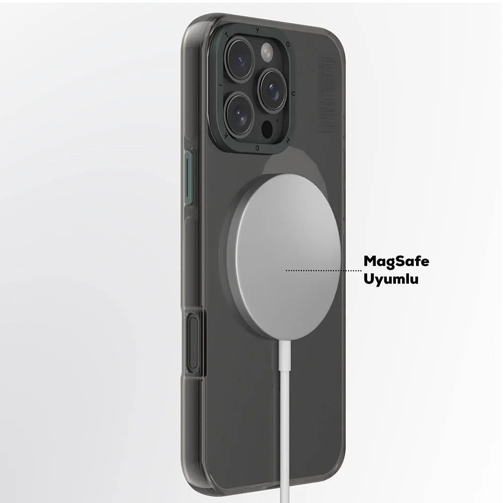iPhone 16 Pro MagSafe Uyumlu Şeffaf Kılıf - Youngkit Crystal Shield