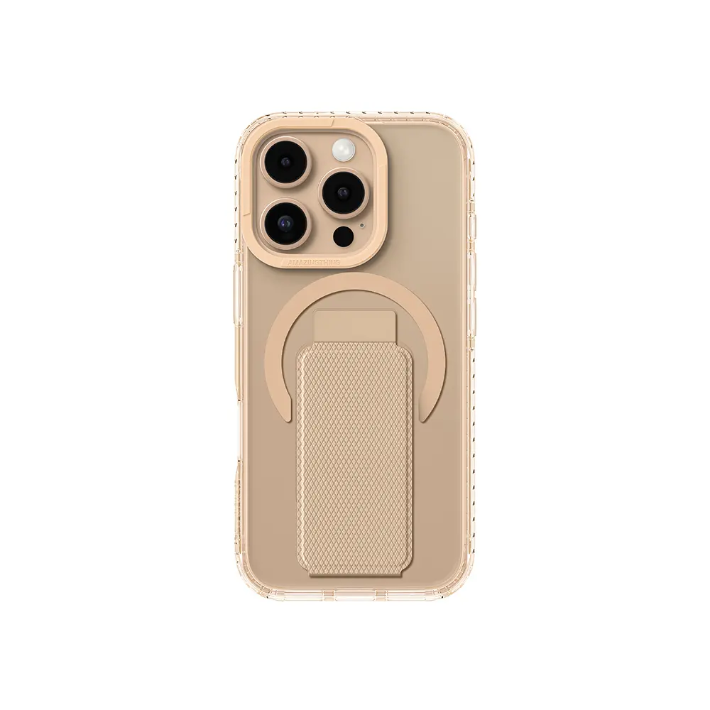 iPhone 16 Pro MagSafe Uyumlu Standlı Şeffaf Kılıf - Amazingthing Titan Pro Plus