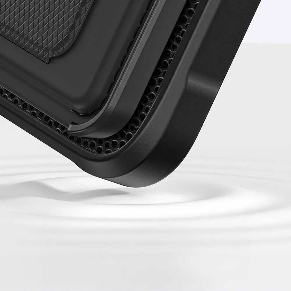 iPhone 16 Pro MagSafe Uyumlu Standlı Kartlıklı Kılıf - Amazingthing Glamour Luxe