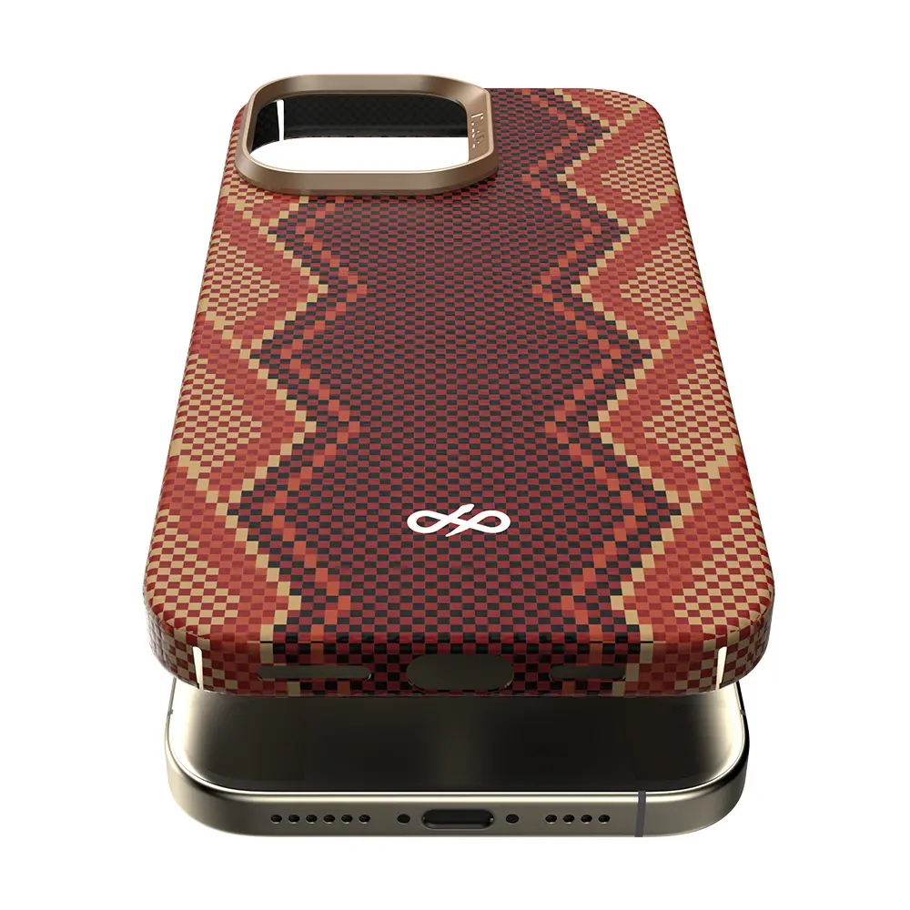 iPhone 16 Pro MagSafe Uyumlu Aramid Fiber Kılıf - Raptic Aramid Skin Bionic