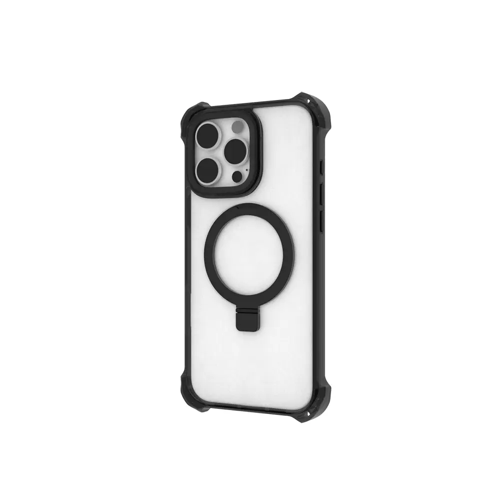 iPhone 16 Pro MagSafe Uyumlu Şeffaf Standlı Kılıf - Raptic Dual