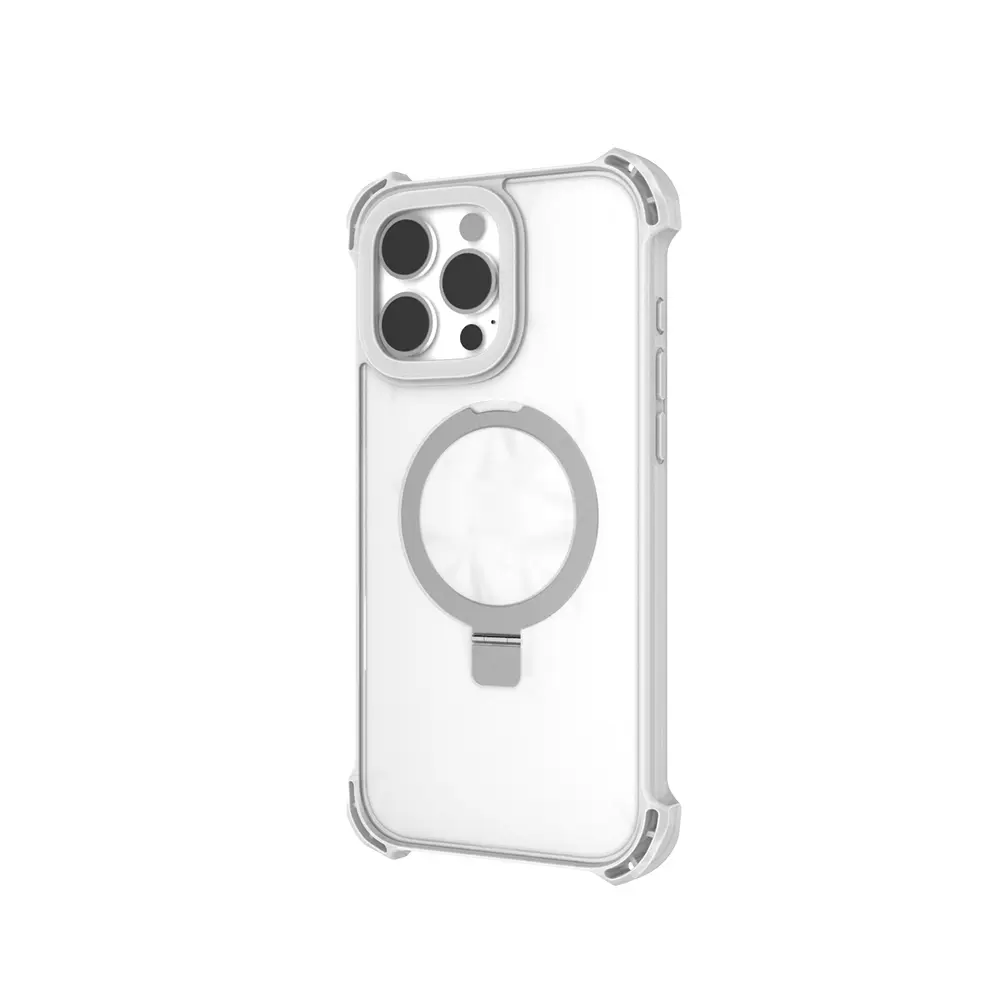 iPhone 16 Pro MagSafe Uyumlu Şeffaf Standlı Kılıf - Raptic Dual