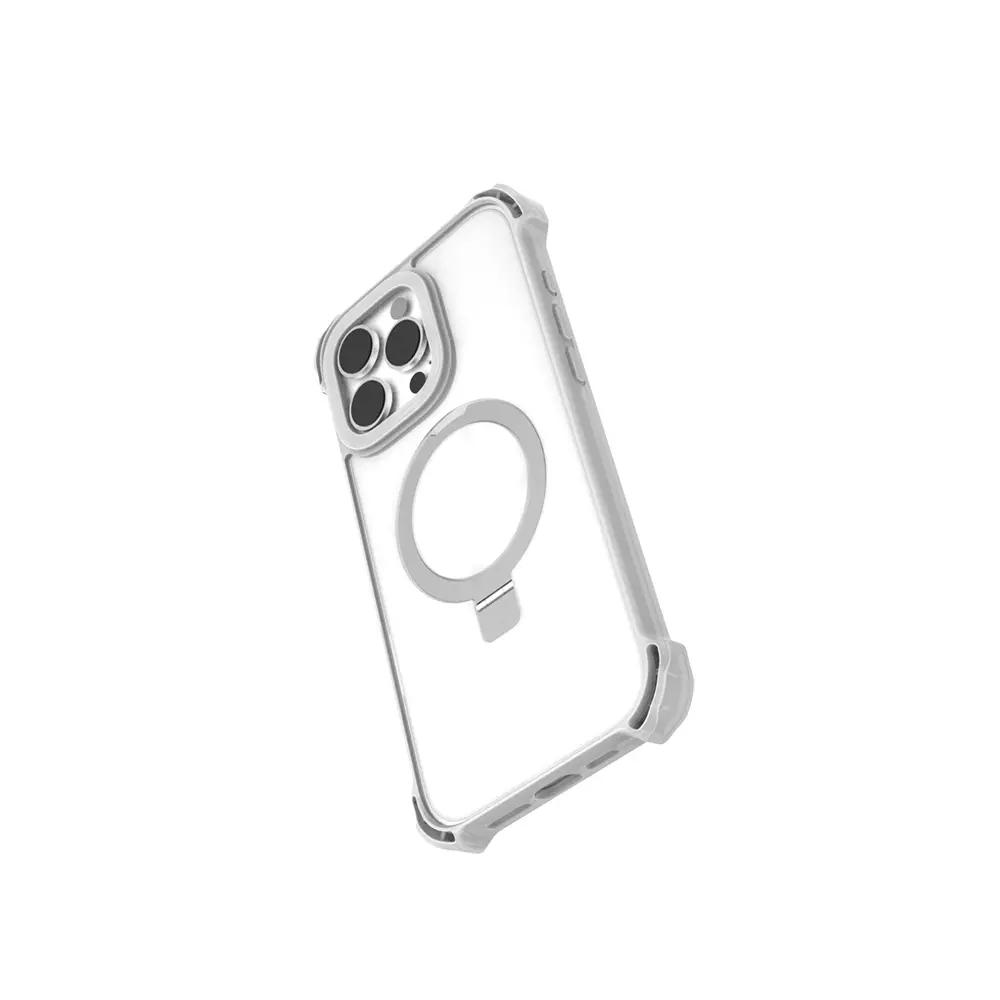 iPhone 16 Pro MagSafe Uyumlu Şeffaf Standlı Kılıf - Raptic Dual