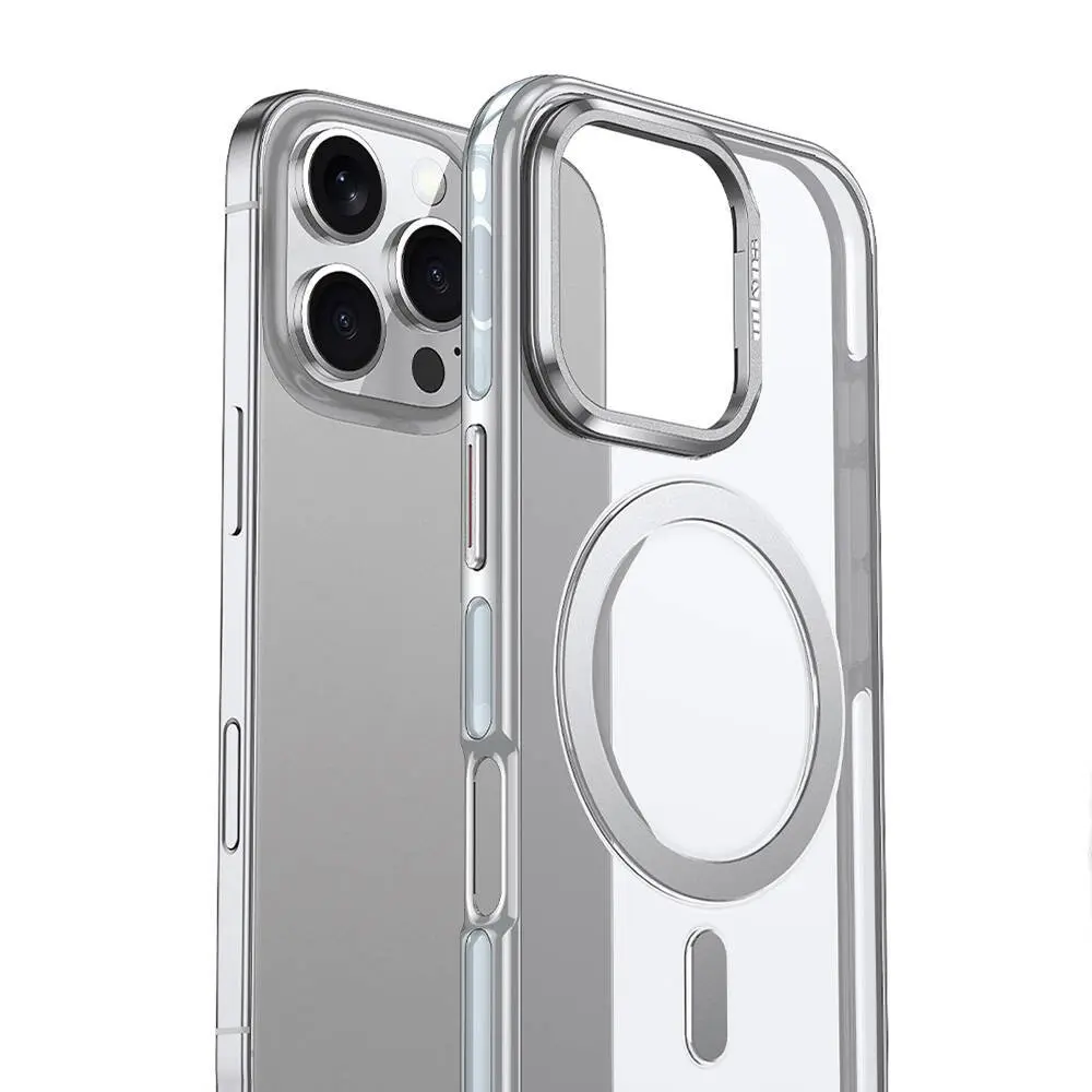 iPhone 16 Pro MagSafe Uyumlu Standlı Şeffaf Kılıf - Wlons Efsane