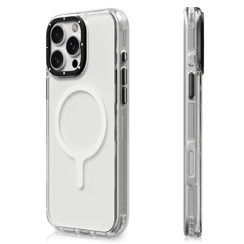iPhone 16 Pro MagSafe Uyumlu Şeffaf Kılıf - YoungKit Crystal Color