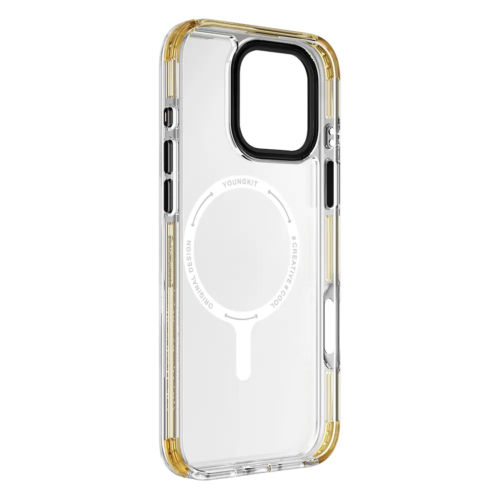 iPhone 16 Pro MagSafe Uyumlu Şeffaf Kılıf - YoungKit Crystal Color