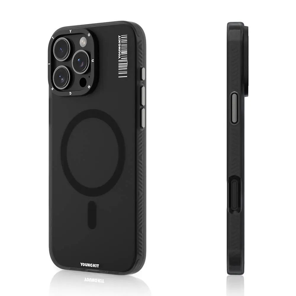 iPhone 16 Pro MagSafe Uyumlu Şeffaf Kılıf - Youngkit Hidden Sand