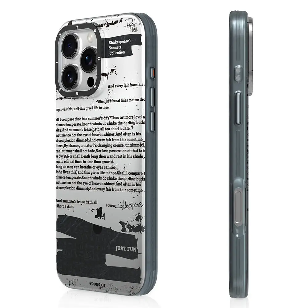 iPhone 16 Pro MagSafe Uyumlu Kılıf - Youngkit Literary Shakespeare