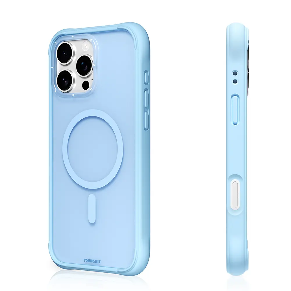 iPhone 16 Pro MagSafe Uyumlu Silikon Kılıf - Youngkit Macaroon