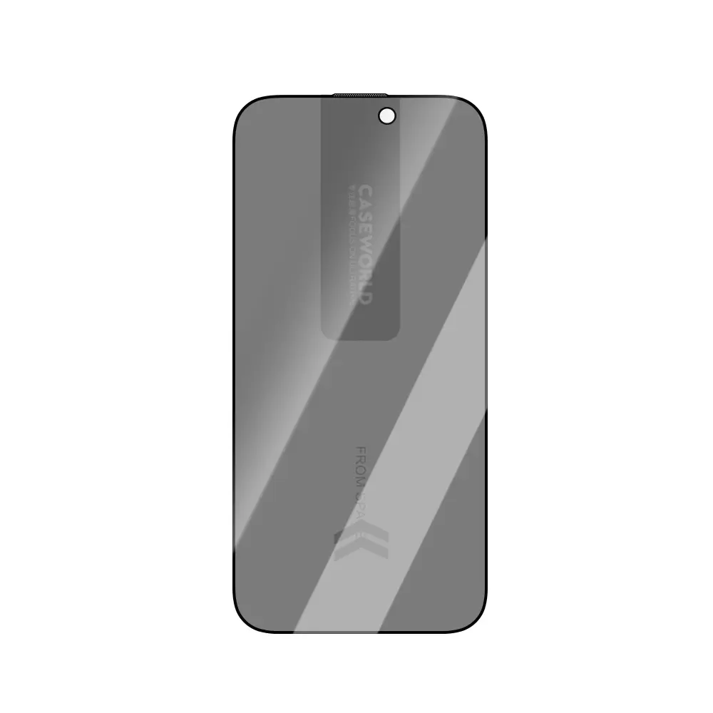 iPhone 16 Pro Max Gizlilik Ekran Koruyucu 0.15mm 3D Cam - CaseWorld Ultra-Thin TMQ Privacy