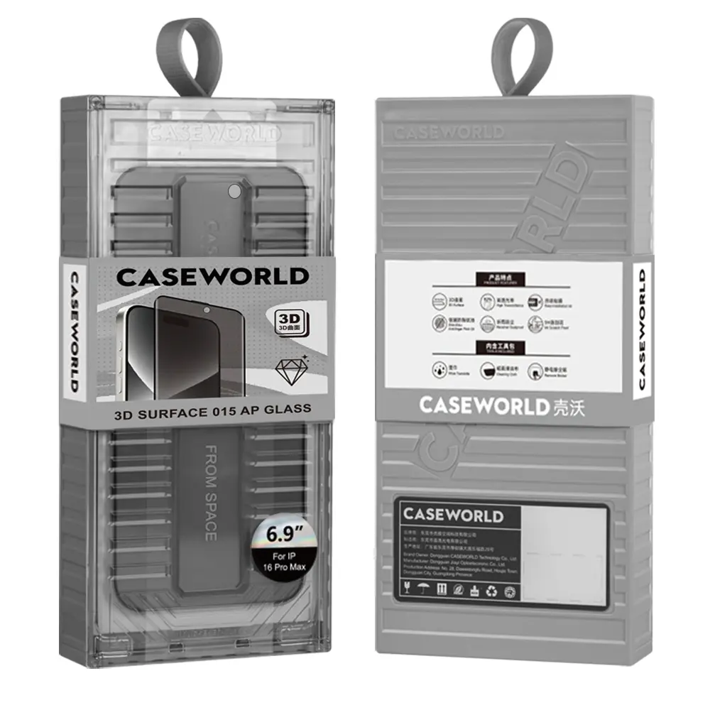 iPhone 16 Pro Max Gizlilik Ekran Koruyucu 0.15mm 3D Cam - CaseWorld Ultra-Thin TMQ Privacy