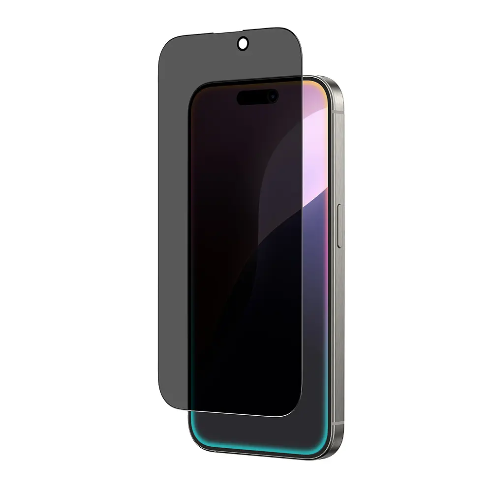 iPhone 16 Pro Max Gizlilik Filtreli Temperli Cam Ekran Koruyucu - Amazingthing Radix Privacy