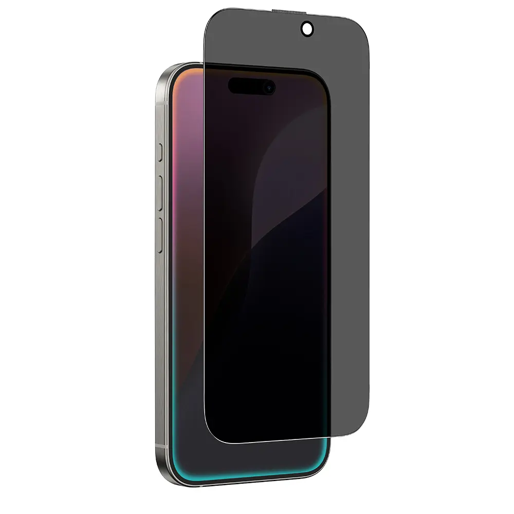 iPhone 16 Pro Max Gizlilik Filtreli Temperli Cam Ekran Koruyucu - Amazingthing Titan Privacy