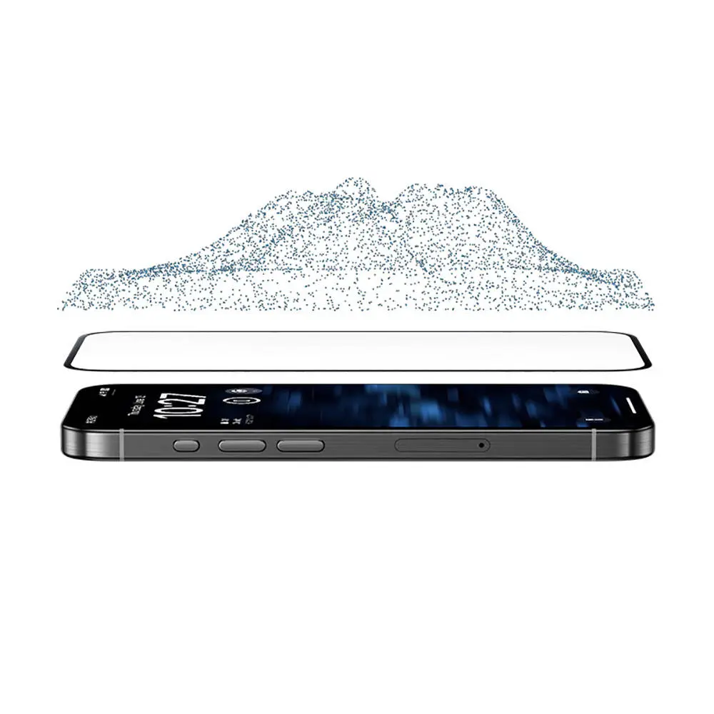 iPhone 16 Pro Max Hayalet Ekran Koruyucu, Uygulama Aparatlı - Benks Glass Warrior Privacy