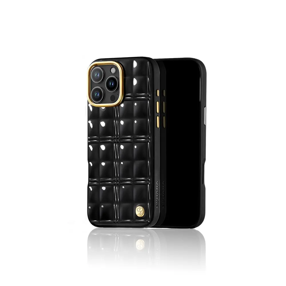 iPhone 16 Pro Max Metal Detaylı Kılıf - Pynana Metal Grid