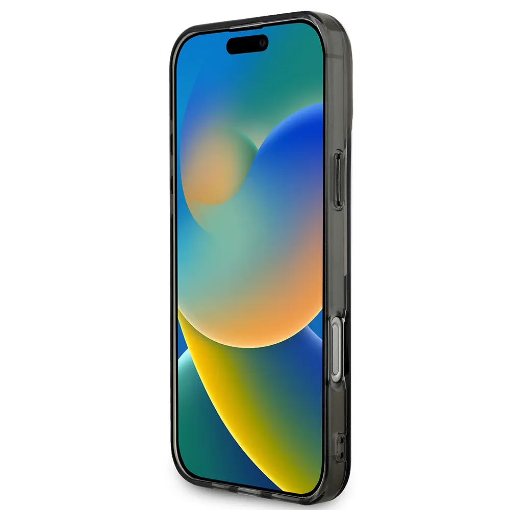 iPhone 16 Pro Max Yarı Transparan M Dizayn Çizgili Kılıf - BMW