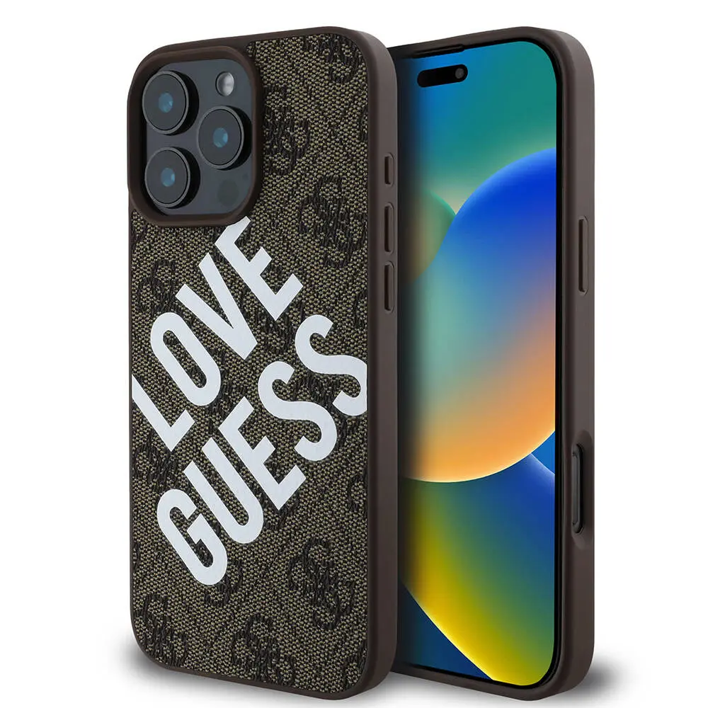 iPhone 16 Pro Max Kılıf, Lisanslı Guess Big Love Tasarım - Guess